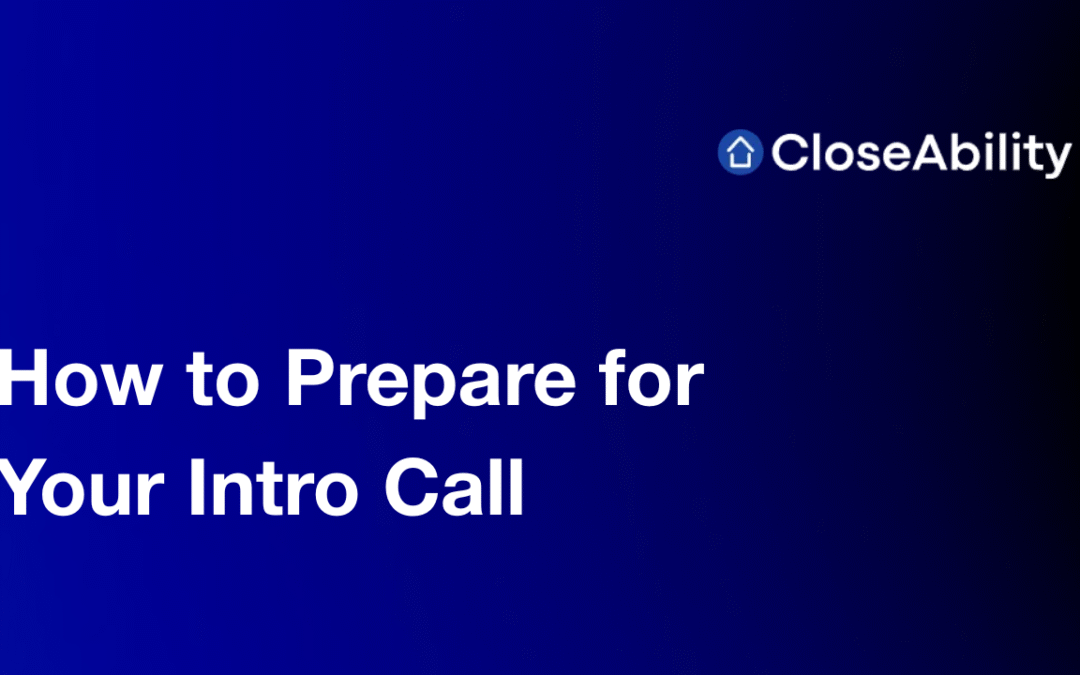 How to Prepare for Your Intro Call